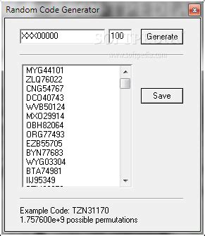 random serial number generator